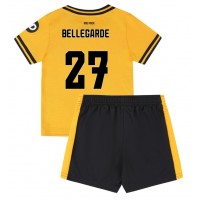 Camisa de Futebol Wolves Jean-Ricner Bellegarde #27 Equipamento Principal Infantil 2024-25 Manga Curta (+ Calças curtas)